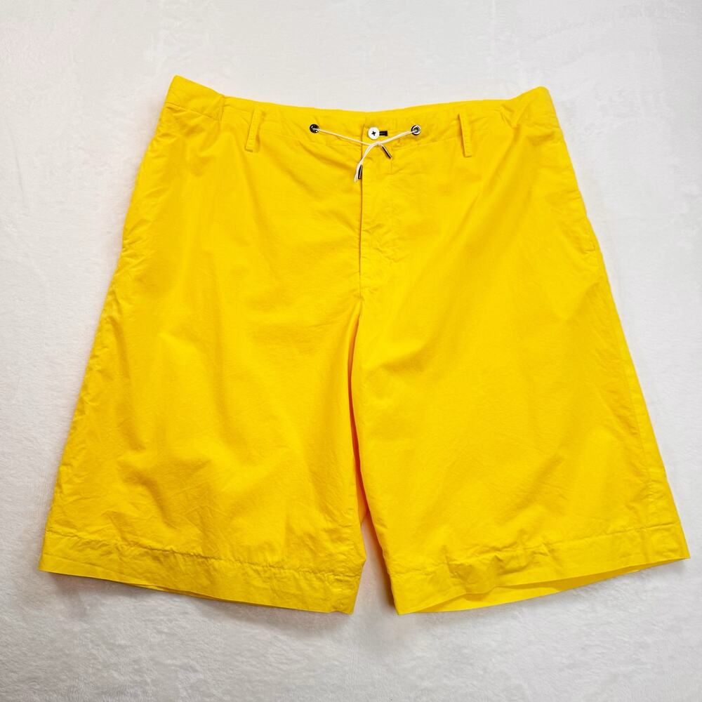 Fumito Ganryu Broadcloth Short Pants Yellow Shorts Japan Streetwear Size 42